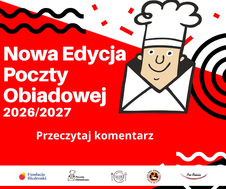 Plakat programu Poczta Obiadowa - nowa edycja